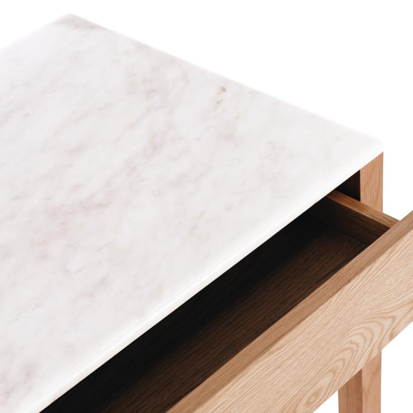 Avalon Natural Oak Desk (Marble Top)