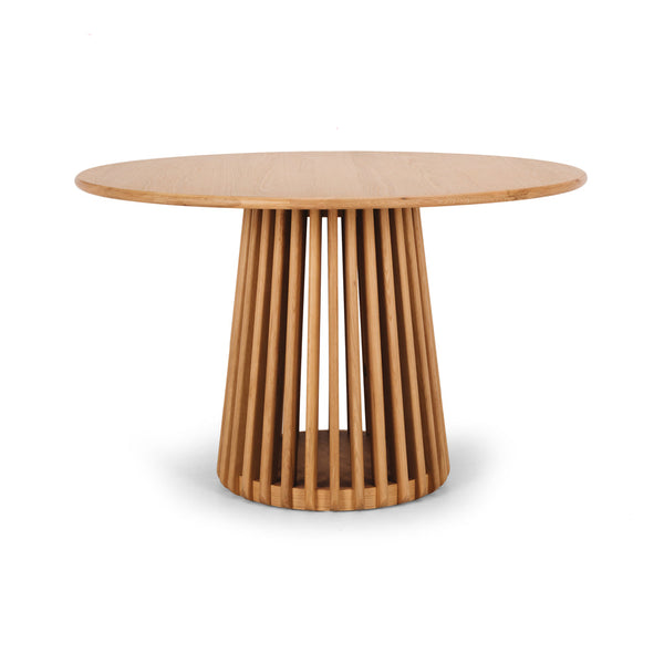Bur Oak Dining Table 120rd (120DIA H76CM)