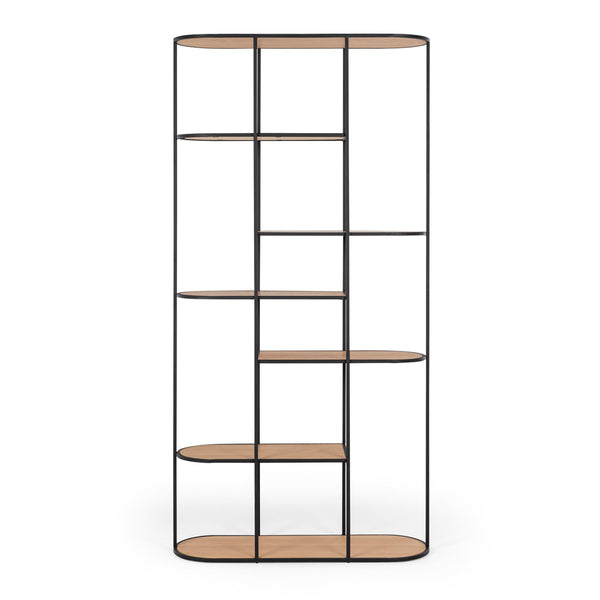 DECO Display/Bookcase Natural Oak (D30 W90 H180CM)