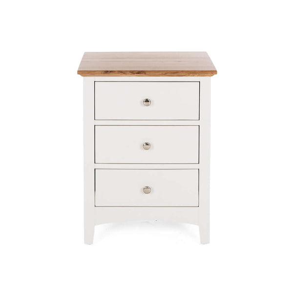 Jessica 3 Drw Bedside OAK TOP (L50 W45 H65CM)