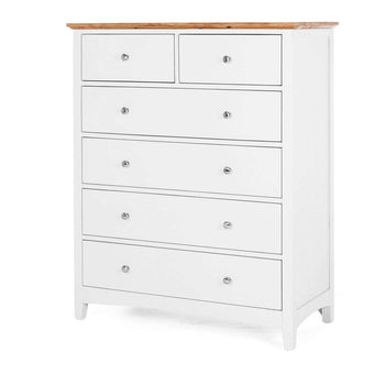 Jessica 6 Drw Chest OAK TOP