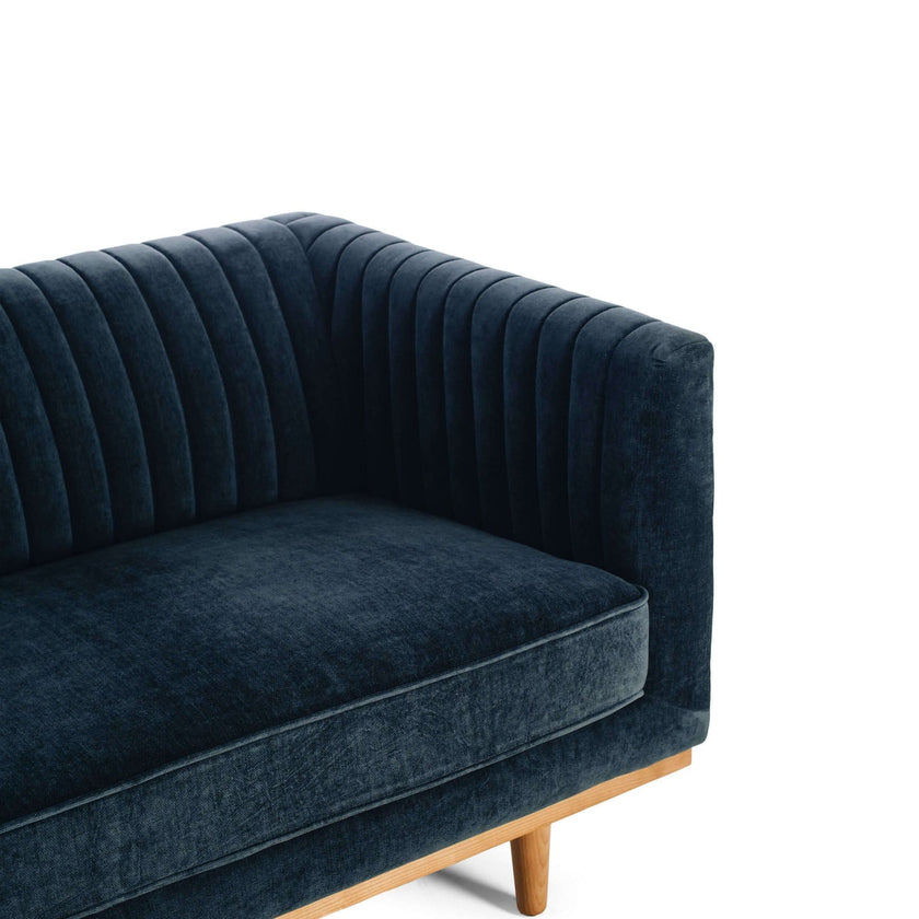 Madison 3 Seater Blue Strata