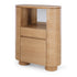Akita Natural Oak Bar Cabinet (Oak Top)