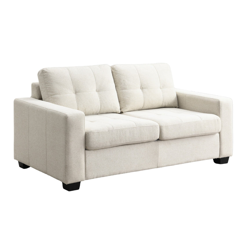 Vesto 2 Seater Sofa Bed-Beige