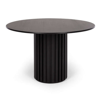 Rho Dining Table 120rd (Black Oak)