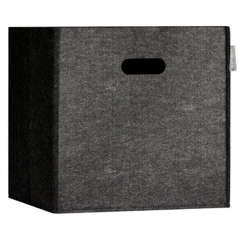 FERN Felt Storage Bin Charcoal