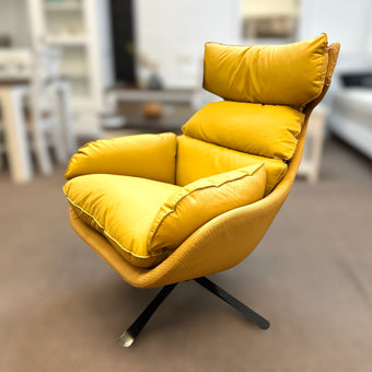 Irving Swivel Occasional Chair - Leather