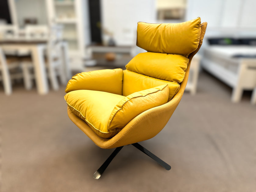 Irving Swivel Occasional Chair - Leather