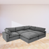 Milan Luxe Chaise Lounge with Ottoman