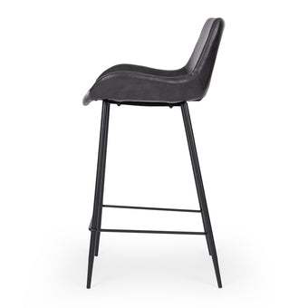 Vintage-Barstool-Black-pu