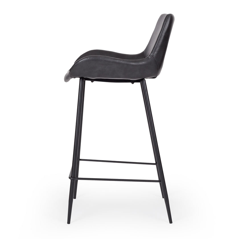 Vintage-Barstool-Black-pu
