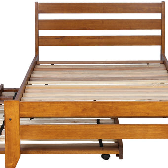 Sammie Single Oak Bed with Trundle
