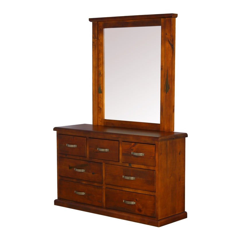Settler 7 Drawer Dresser With Mirror