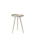 Verona Aluminium & iron Side Table Raw Nickel 41cm