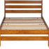 Sammie Single Oak Stain Slat Bed