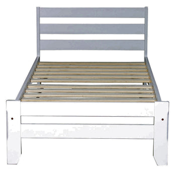 Sammie Single White Slat Bed