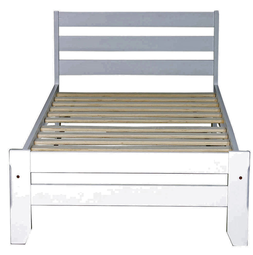 Sammie Single White Slat Bed