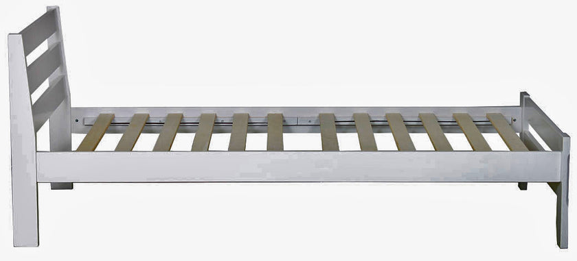 Sammie Single White Slat Bed
