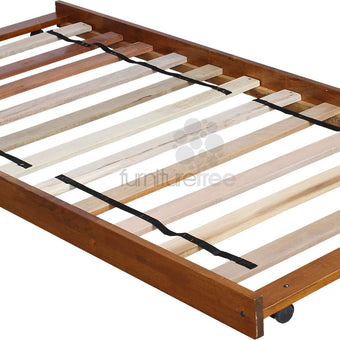 Sammie Oak Stain Pull Out Trundle Bed*KD