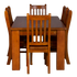 Elmont 1.8 Dining Suite with 6 Chairs *Kd