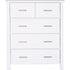 Alice 5 Drawer Tallboy- White