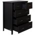 Black Alice 5 Drawer Tallboy