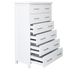 Maestro 8 Drawer Tallboy White