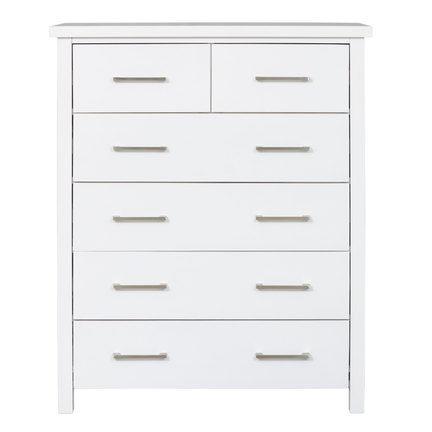 Master-5-Drawer-Tallboy-White