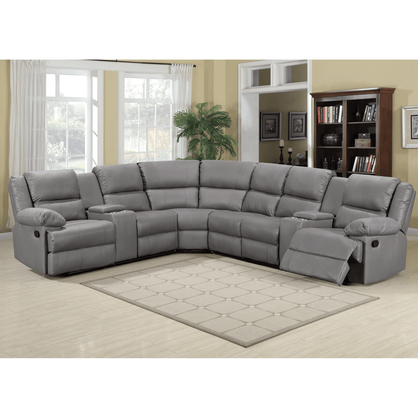 Dublin Corner Manual Recliner- Grey