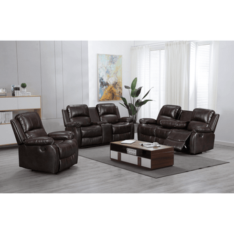 Oxford Manual Recliner 3+2+1 - Air Leather