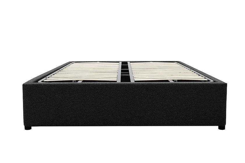 Denver Gas Lift Storage Bed Base (Black) - Double (W137 x H35 x 208 CM)