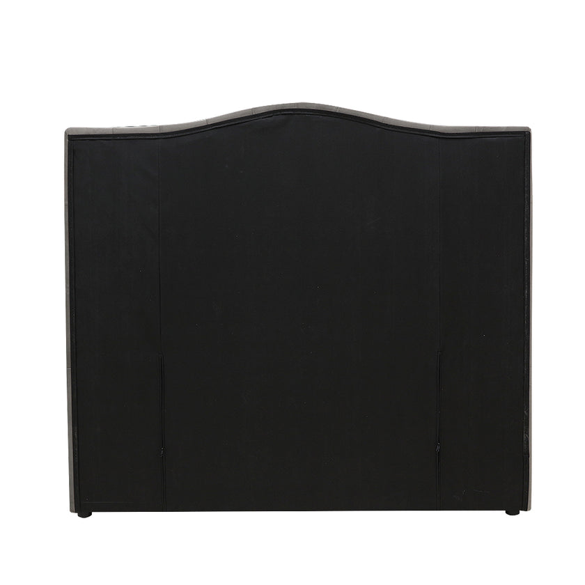 Milton Upholstered Buttoned Headboard (Soft Grey) - Super King (W1850 H1400 D130mm)