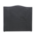 Milton Upholstered Buttoned Headboard (Black) - Double (W1370 H1400 D130mm)