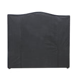 Milton Upholstered Buttoned Headboard (Black) - Double (W1370 H1400 D130mm)
