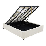 Denver Gas Lift Storage Bed Base (Beige) - Super King (W183 x H35 x D208 CM)