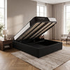 Denver Gas Lift Storage Bed Base  with Luxe Plush Mattress Deal-Double
