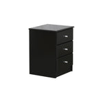 Black Pearl 3 Drawer Bedside (455W x 400D 590H mm)