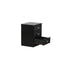 Black Pearl 3 Drawer Bedside