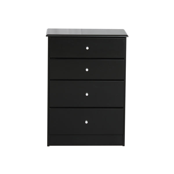Black Pearl 4 Drawer Tallboy (595W x 400D 825H mm)