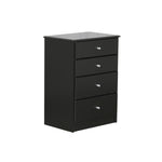 Black Pearl 4 Drawer Tallboy (595W x 400D 825H mm)