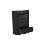 Black Pearl 7Drawer Highboy (870W x 400D 1180H mm)