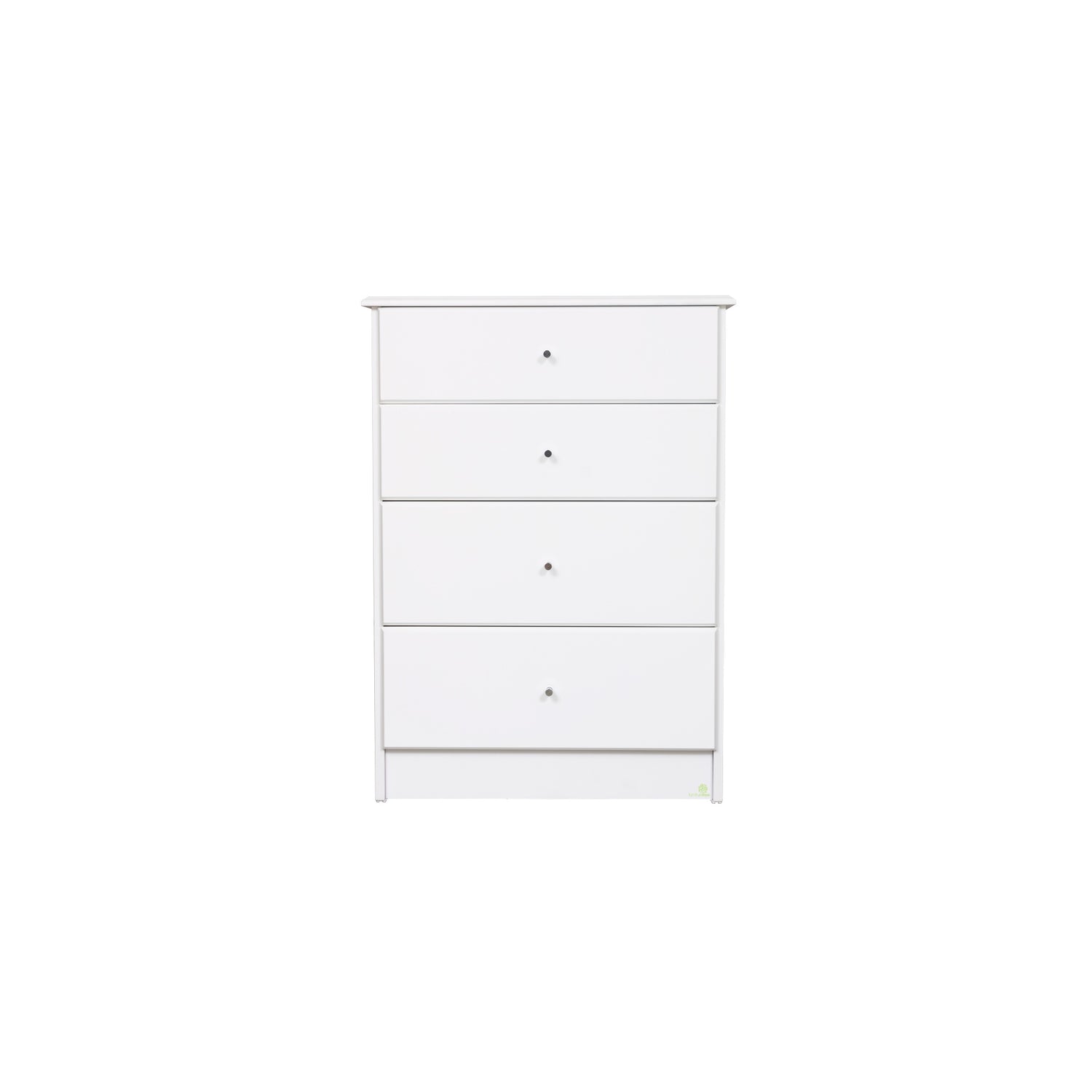 Pearl Bay White 4 Drawer Tallboy (595W x 400D 825H mm)