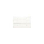 Pearl-Bay-White-6-Drawer-Lowboy (1155W x 400D 750H mm)