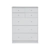 Pearl Bay White 7Drawer Highboy (870W x 400D 1180H mm)