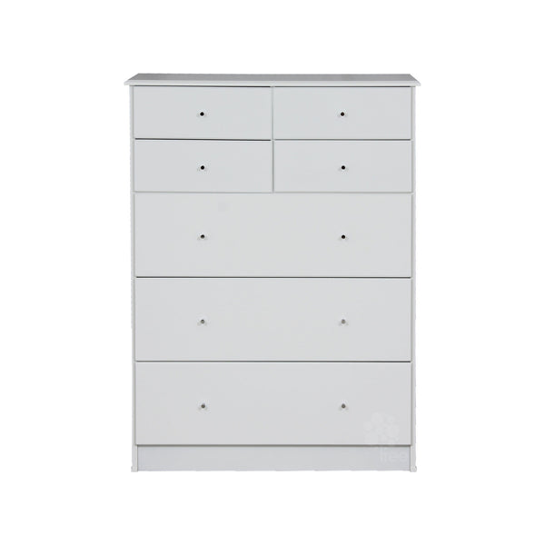 Pearl Bay White 7Drawer Highboy (870W x 400D 1180H mm)