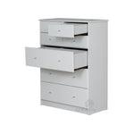 Pearl Bay White 7Drawer Highboy (870W x 400D 1180H mm)
