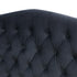 Milton Upholstered Buttoned Headboard (Black) - Double (W1370 H1400 D130mm)