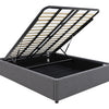 Denver Gas Lift Storage Bed Base (Grey) - Queen (W153 x H35 x D208CM)