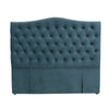Milton Upholstered Buttoned Headboard (Green) - Double (W1370 H1400 D130mm)