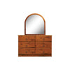 Newport Hunter Hills 6 Drw Dresser and Mirror (1155W x 400D 1575H mm)